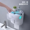 White smart tissue box with household roll toilet paper, toilet paper roll toilet paper details Picture